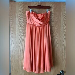 The Limited strapless dress. Size: 12. Pinkish peach color.